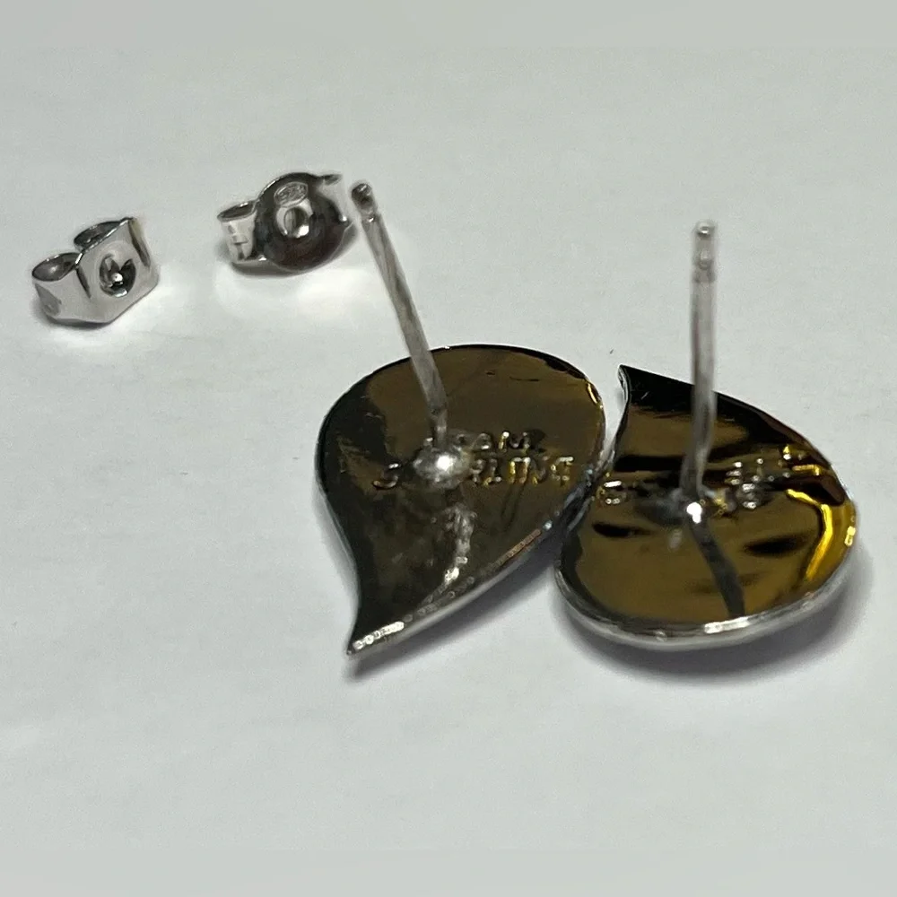 Sterling silver pierced earrings jewelry - Picture 12 of 16